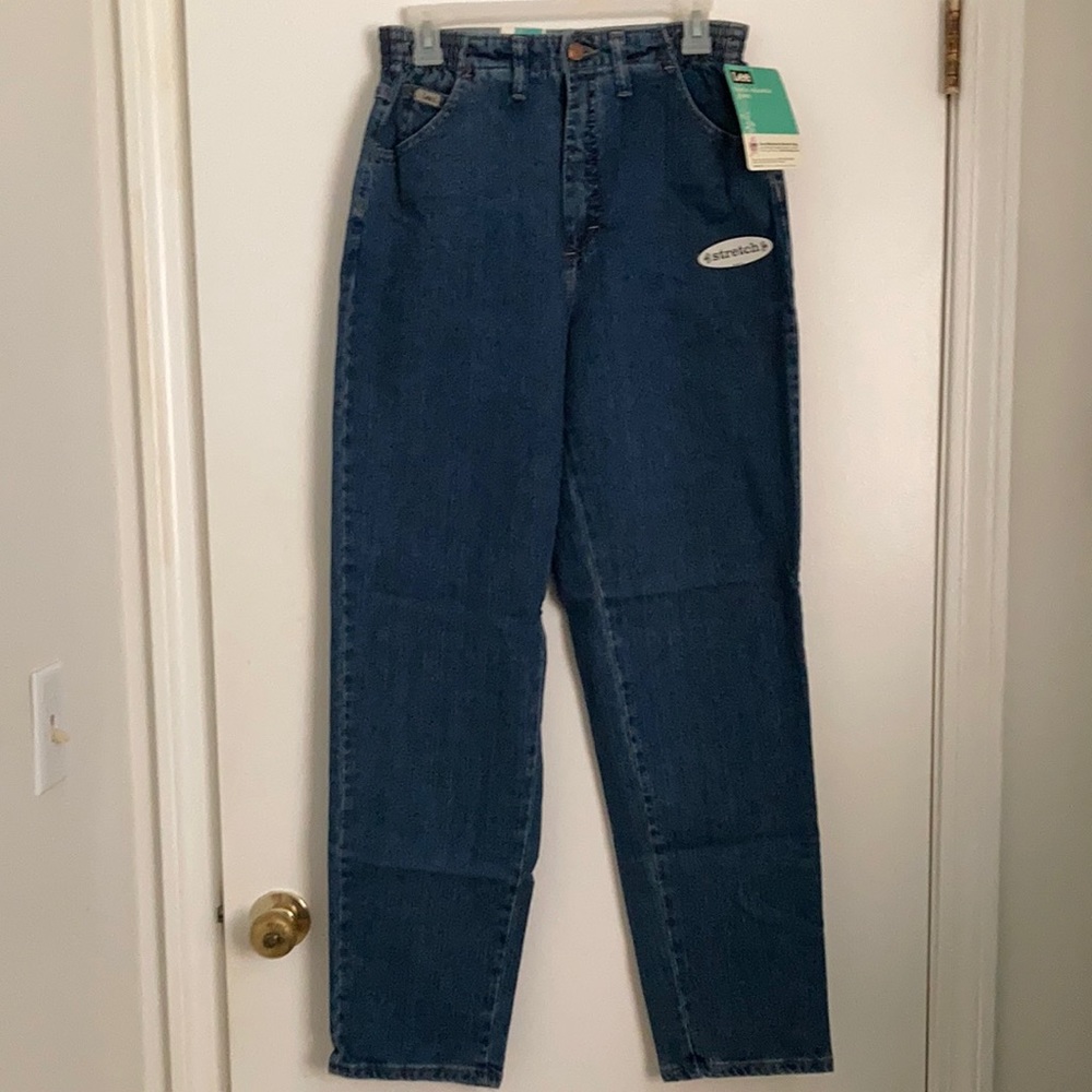 Vintage Lee Side Elastic High Waist Mom Jeans Size 10